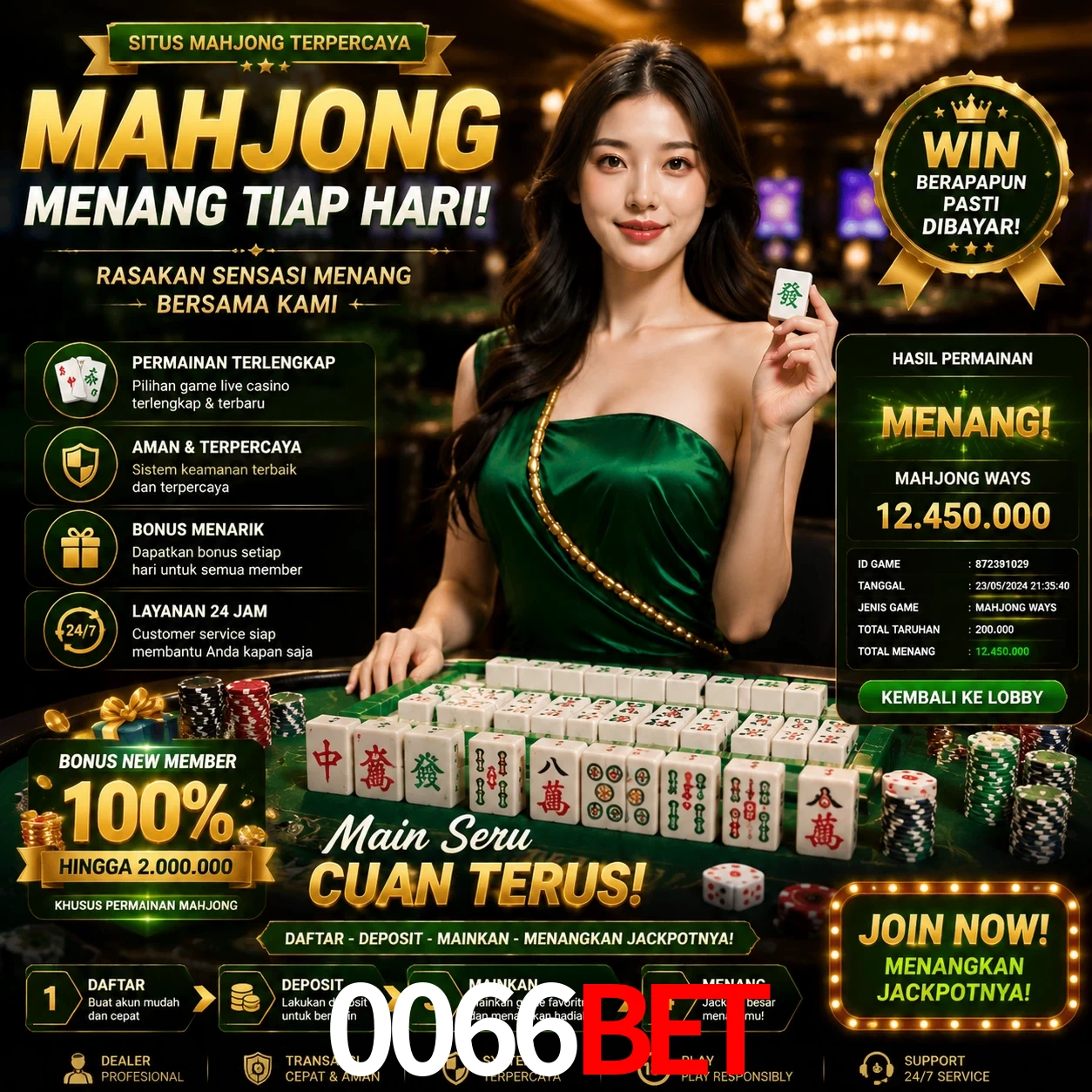 Cashback VIP 0066Bet - reembolso semanal